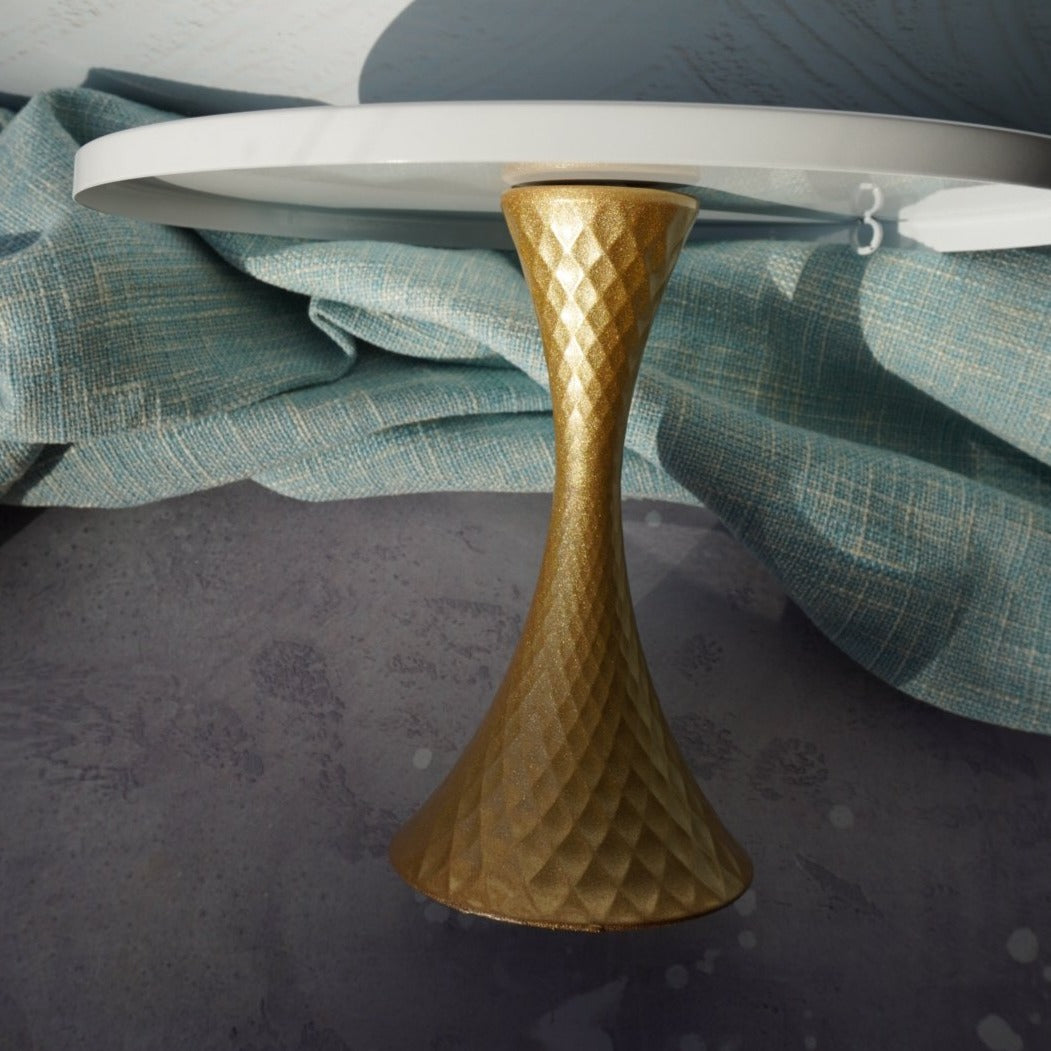 Tall Golden Cake Stand
