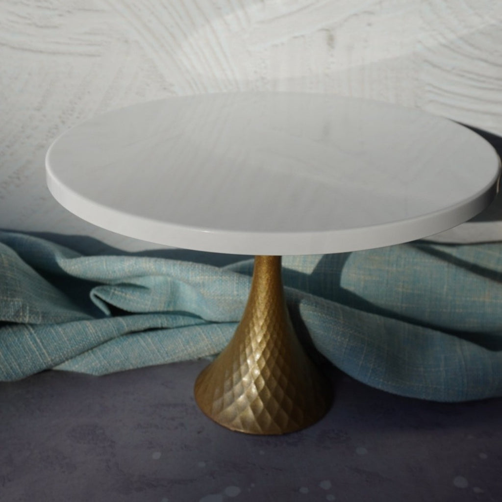Tall Golden Cake Stand