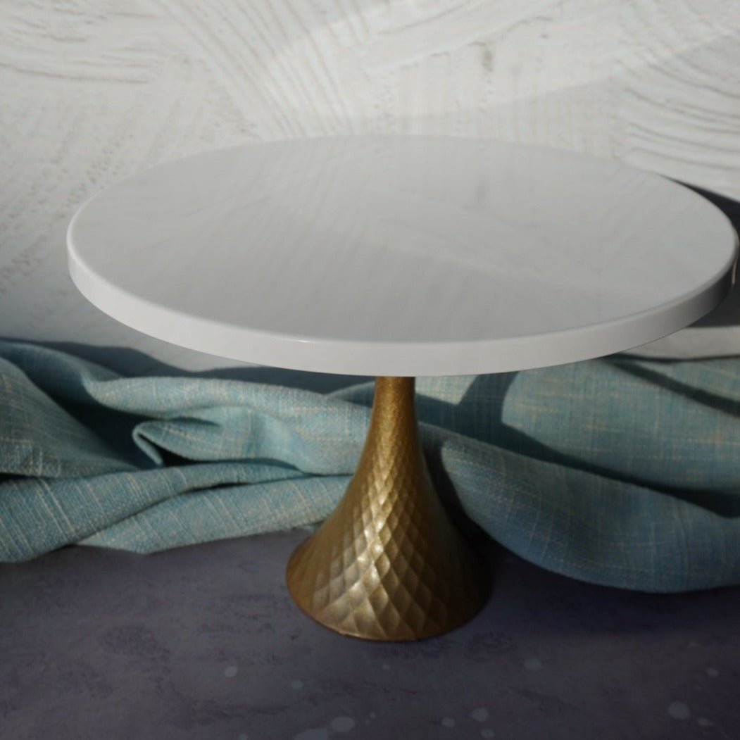Tall Golden Cake Stand