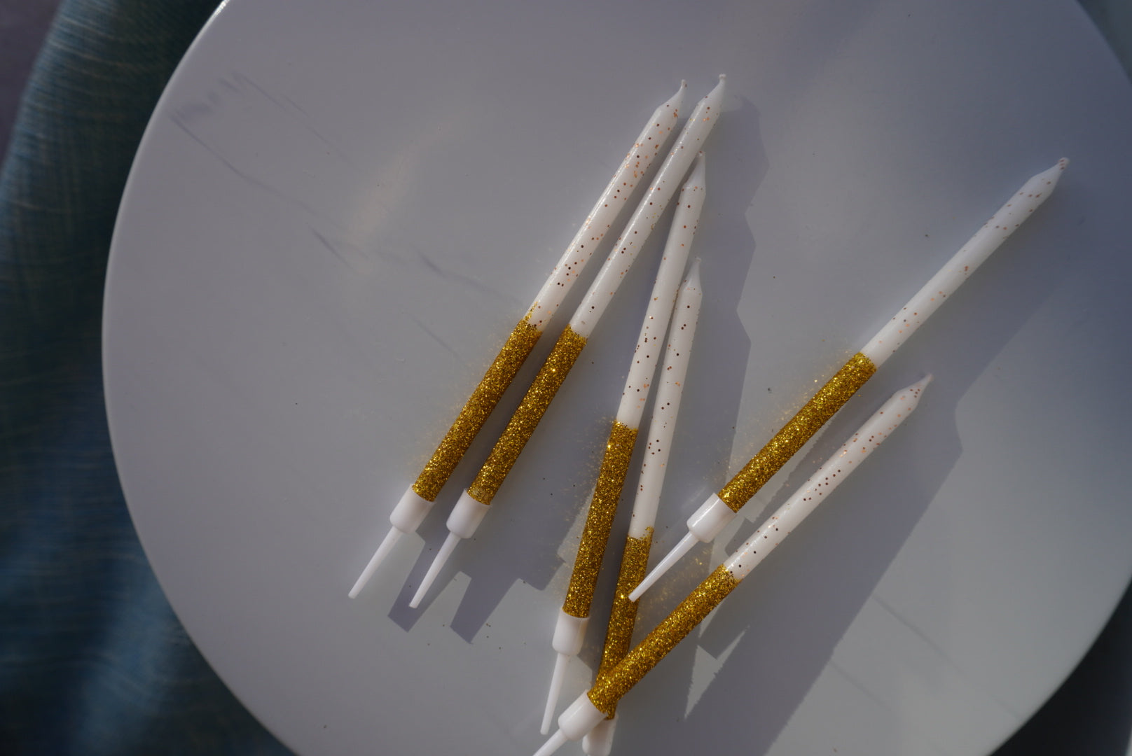 Golden Glitter Birthday Candle (3)